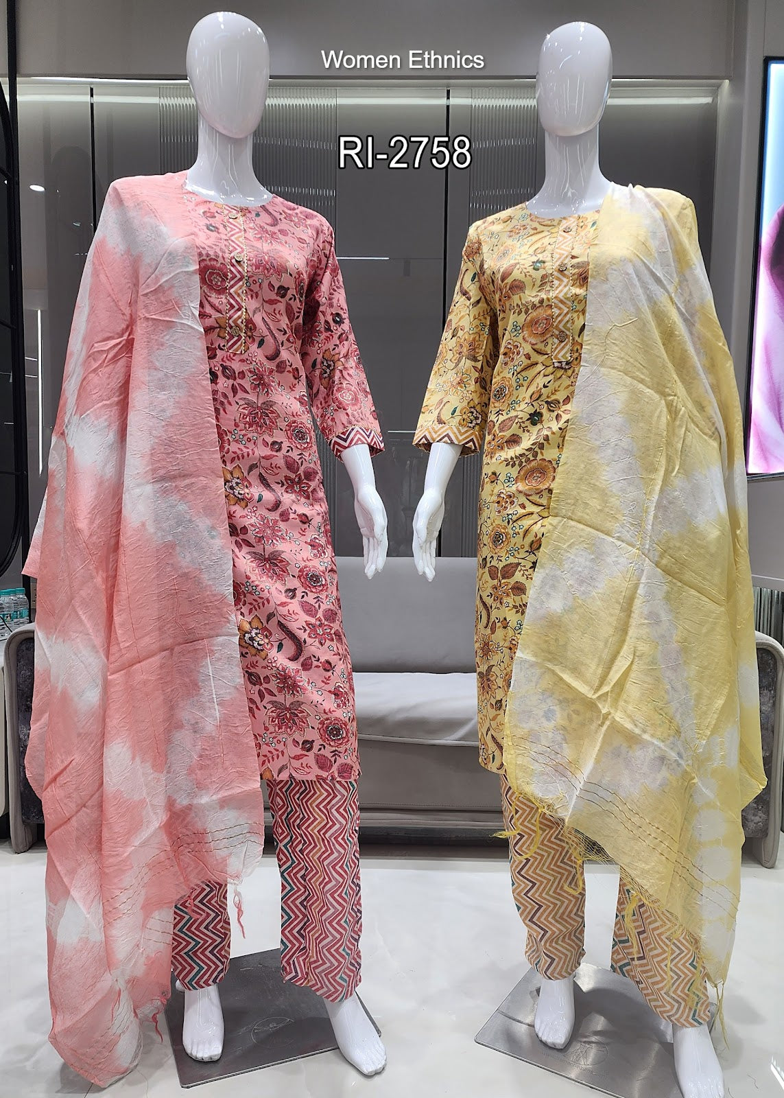 Plus Size 3004 Women Ethnics Capsule Readymade Pant Style Suits Wholesale Price