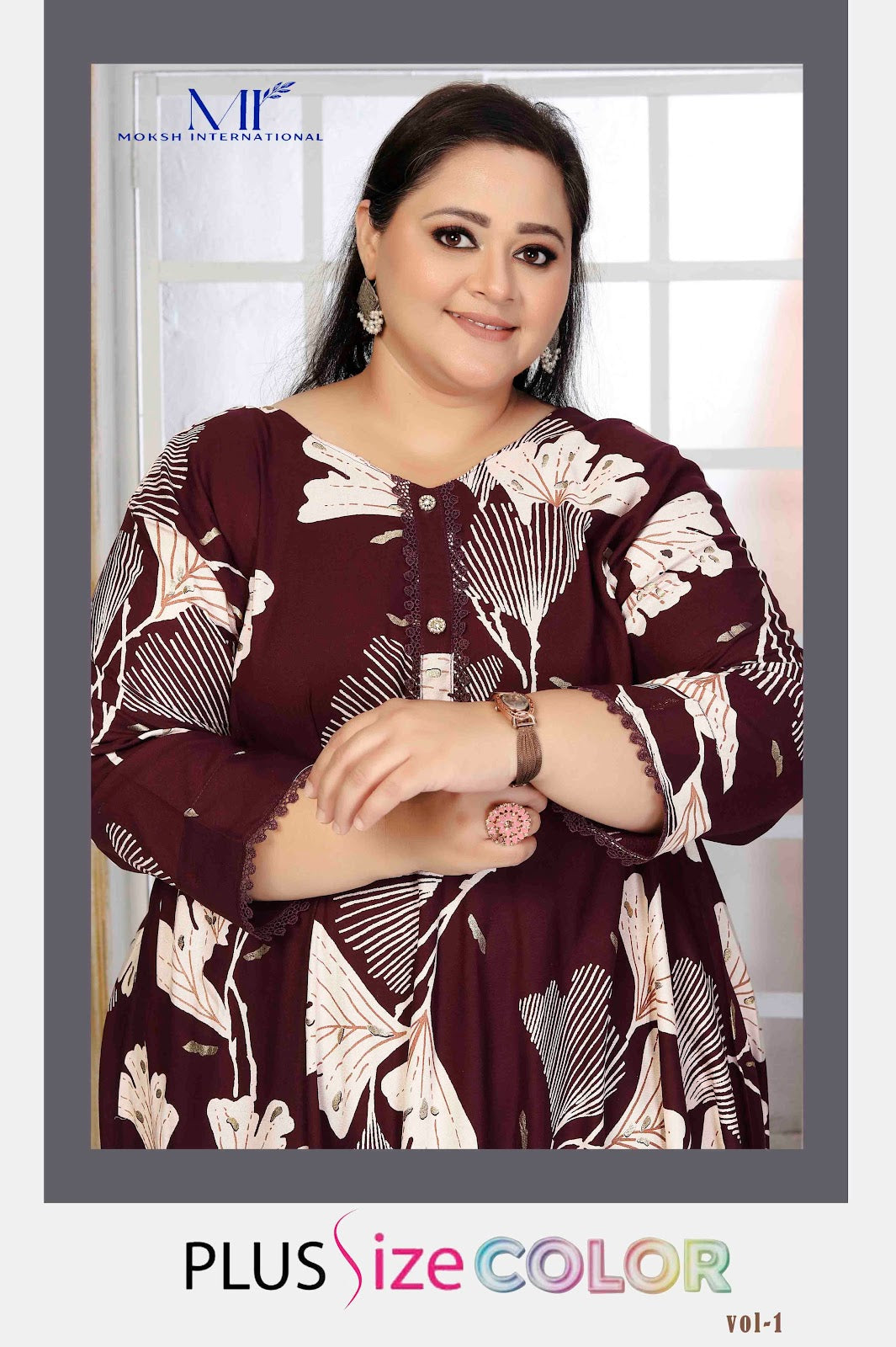 Plus Size Color Vol 1 Moksh Rayon Anarkali Kurtis Wholesale