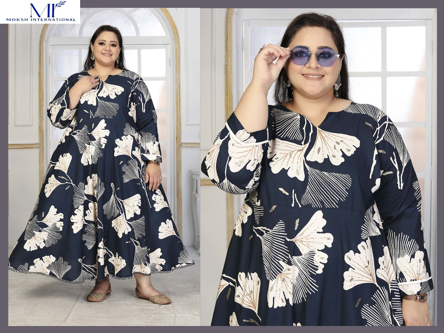 Plus Size Color Vol 1 Moksh Rayon Anarkali Kurtis Wholesale