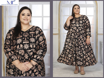 Plus Size Color Vol 1 Moksh Rayon Anarkali Kurtis Wholesale