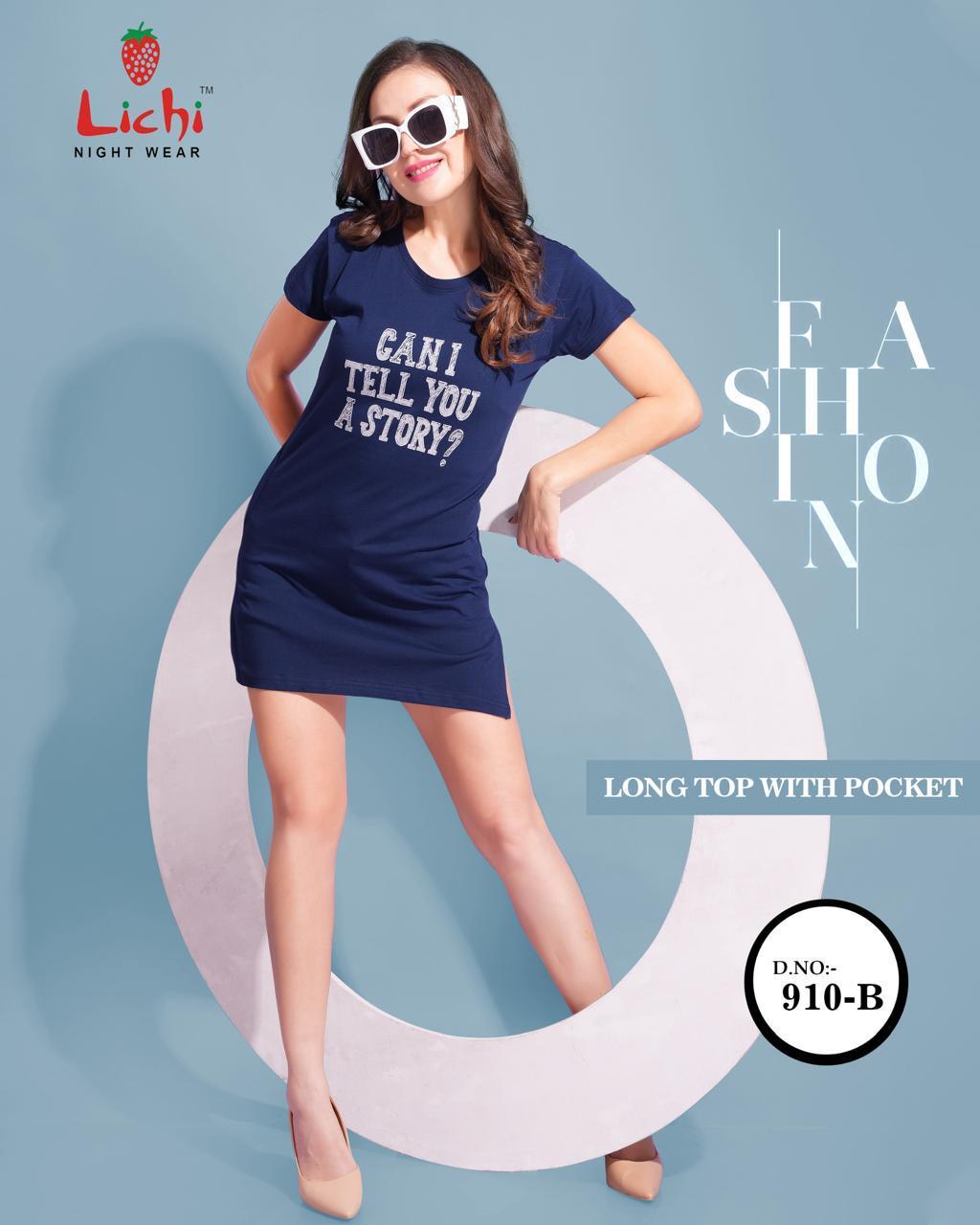 Plus Size Design 910 Lichi Hosiery Designer Long Top Wholesaler Gujarat
