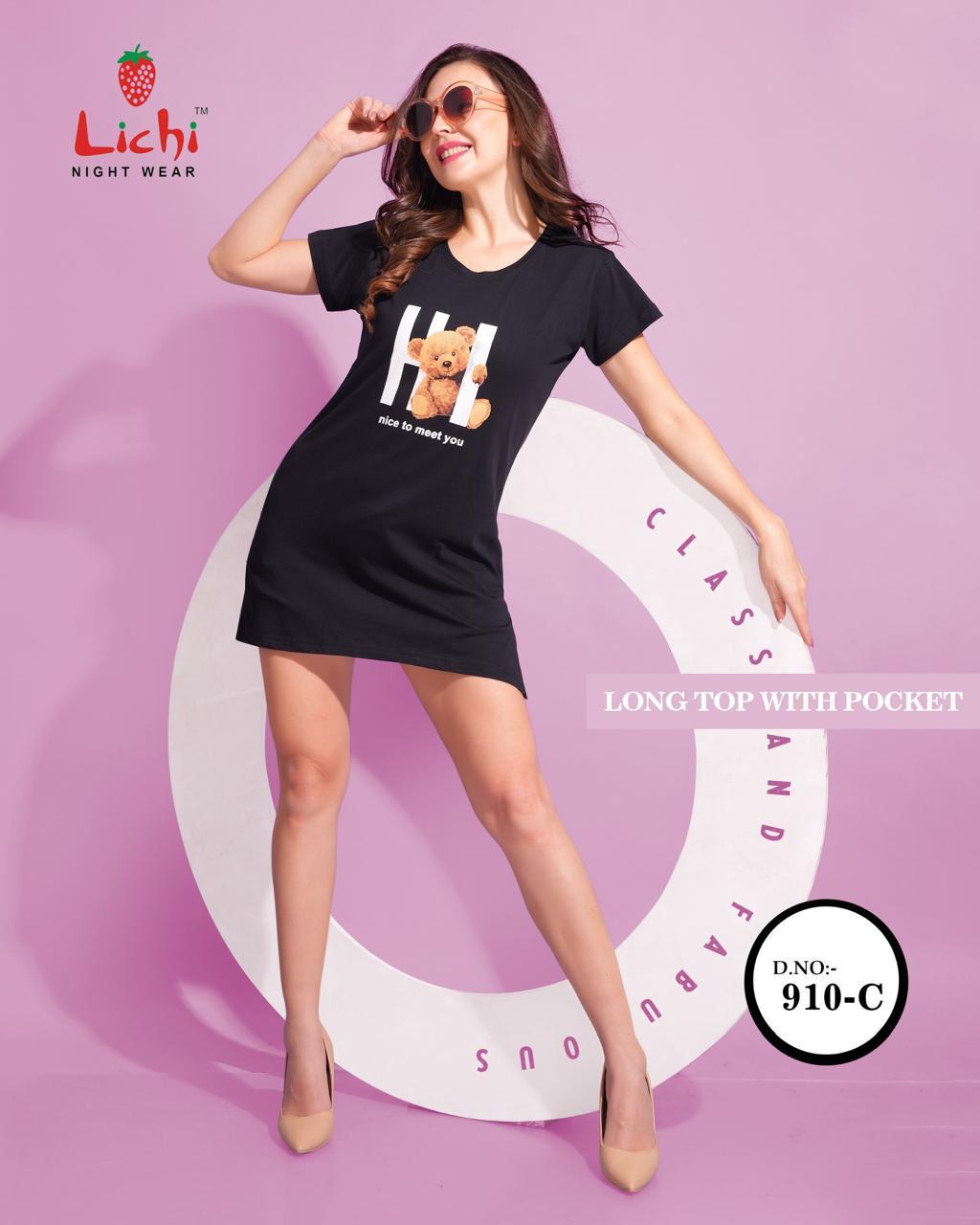 Plus Size Design 910 Lichi Hosiery Designer Long Top Wholesaler Gujarat