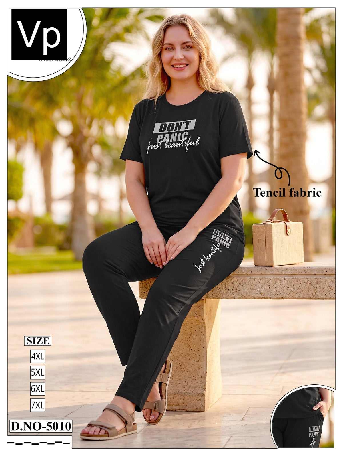 Plus Size Dno 5010 Vp Tencil Pyjama Night Suits Manufacturer Ahmedabad