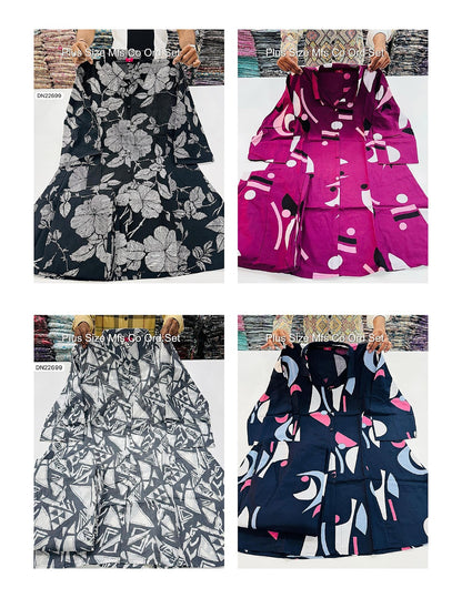Plus Size Mfs Cotton Co Ord Set Wholesale Rate