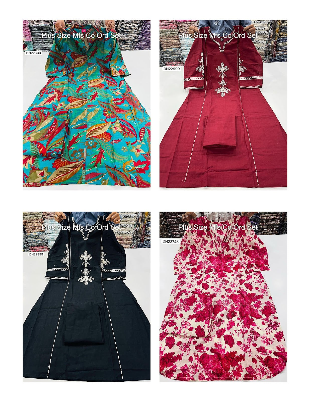Plus Size Mfs Cotton Co Ord Set Wholesale Rate