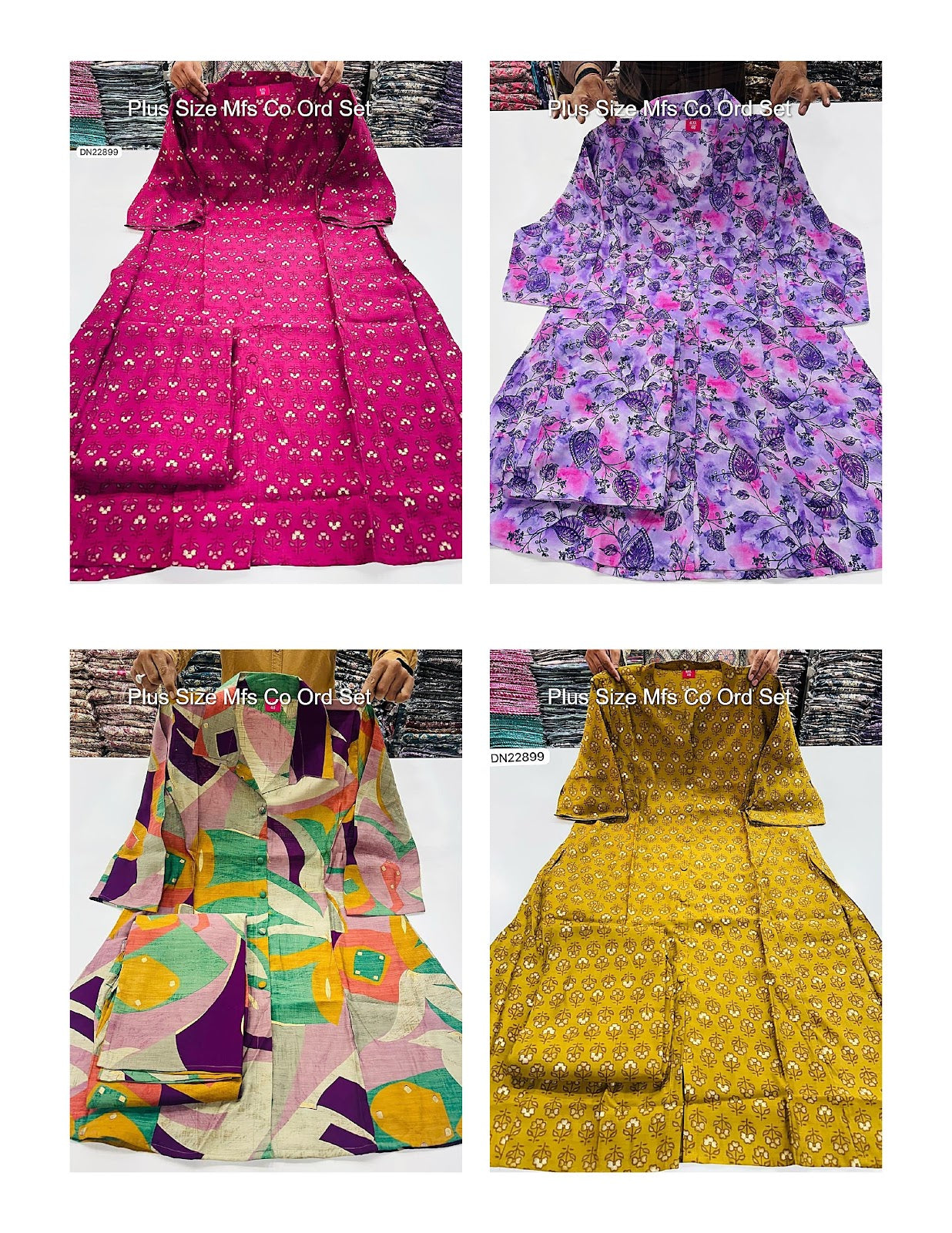 Plus Size Mfs Cotton Co Ord Set Wholesale Rate