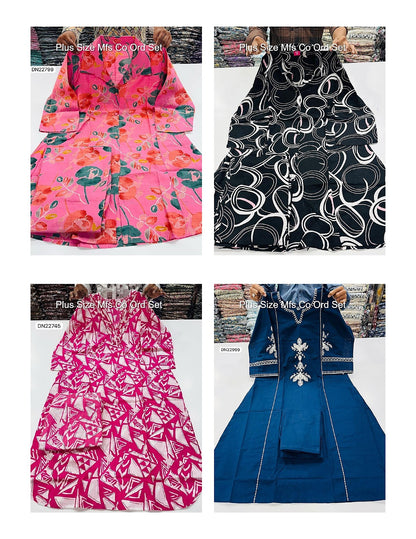 Plus Size Mfs Cotton Co Ord Set Wholesale Rate