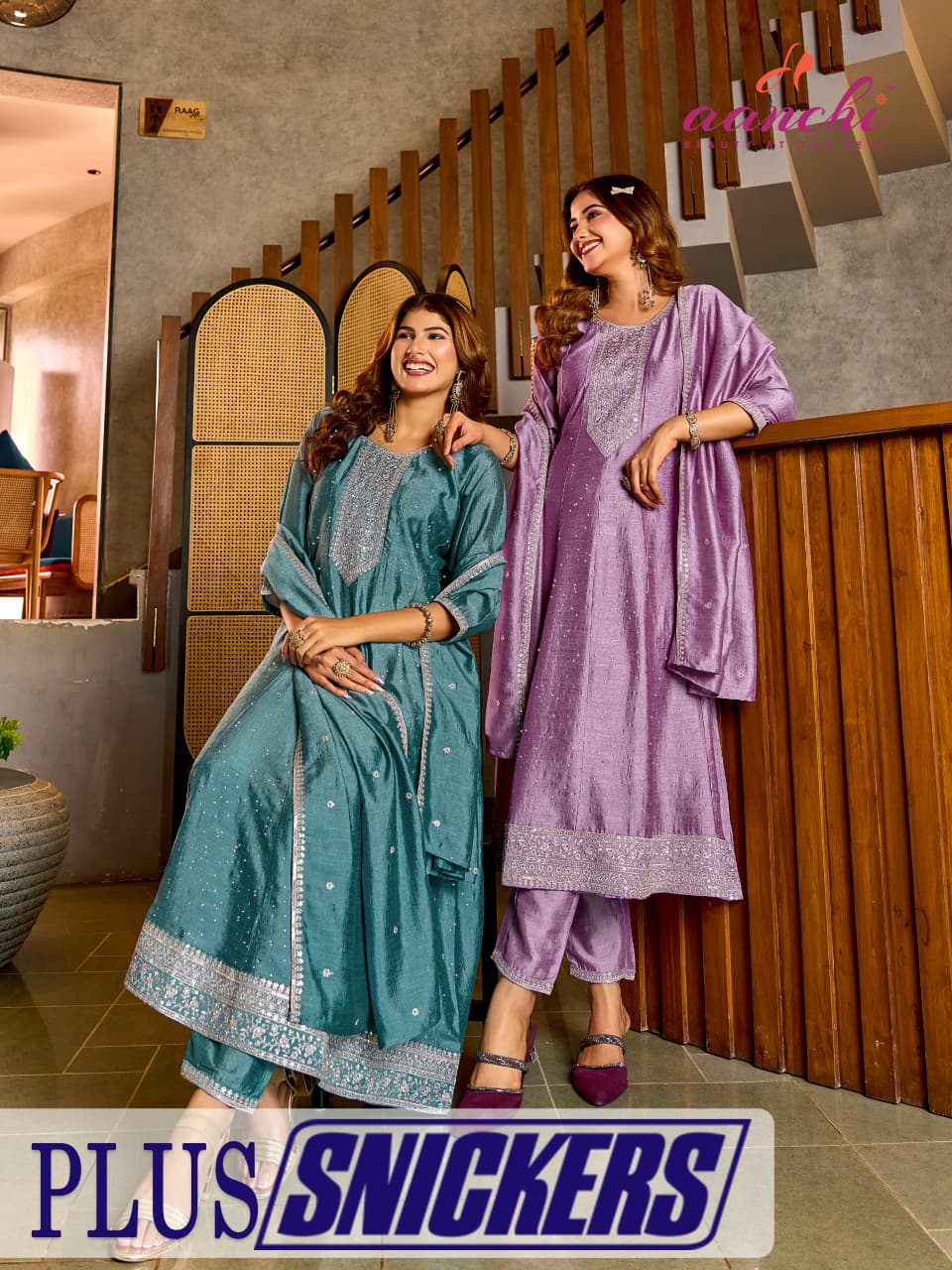 Plus Snickers Aanchi Vichitra Silk Readymade Anarkali Suits Supplier Ahmedabad