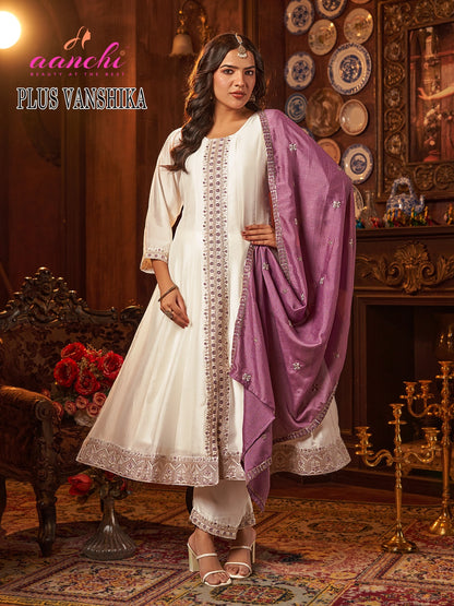 Plus Vanshika Aanchi Vichitra Silk Readymade Suits Exporter Ahmedabad