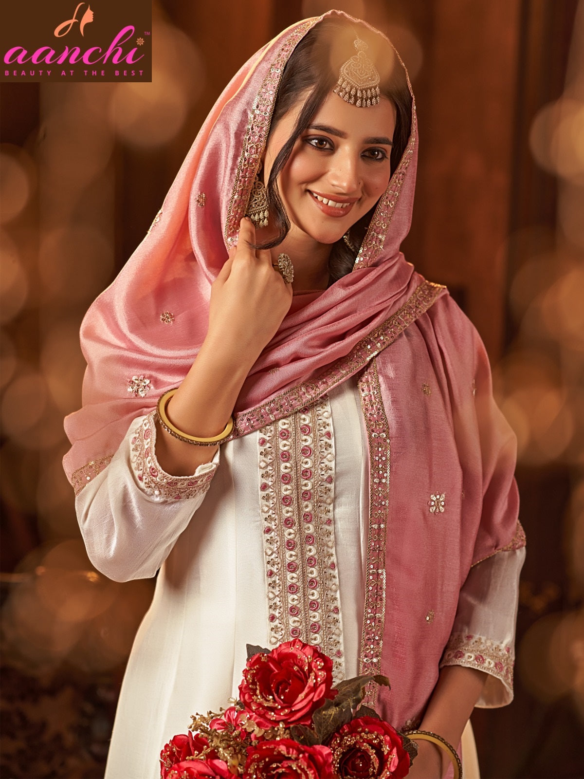 Plus Vanshika Aanchi Vichitra Silk Readymade Suits Exporter Ahmedabad