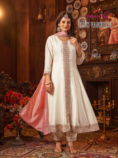 Plus Vanshika Aanchi Vichitra Silk Readymade Suits Exporter Ahmedabad
