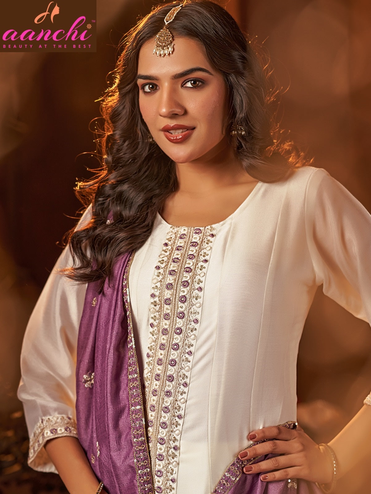 Plus Vanshika Aanchi Vichitra Silk Readymade Suits Exporter Ahmedabad