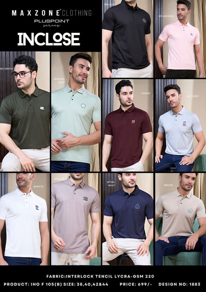 Pluspoint Series Iho F 105 B Maxzone Clothing Interlock Mens Tshirts Wholesale Price