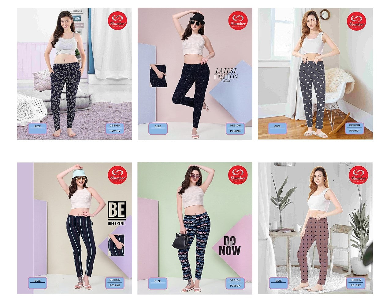 Po Mix Design Slumber Cotton Women Night Lower Supplier India