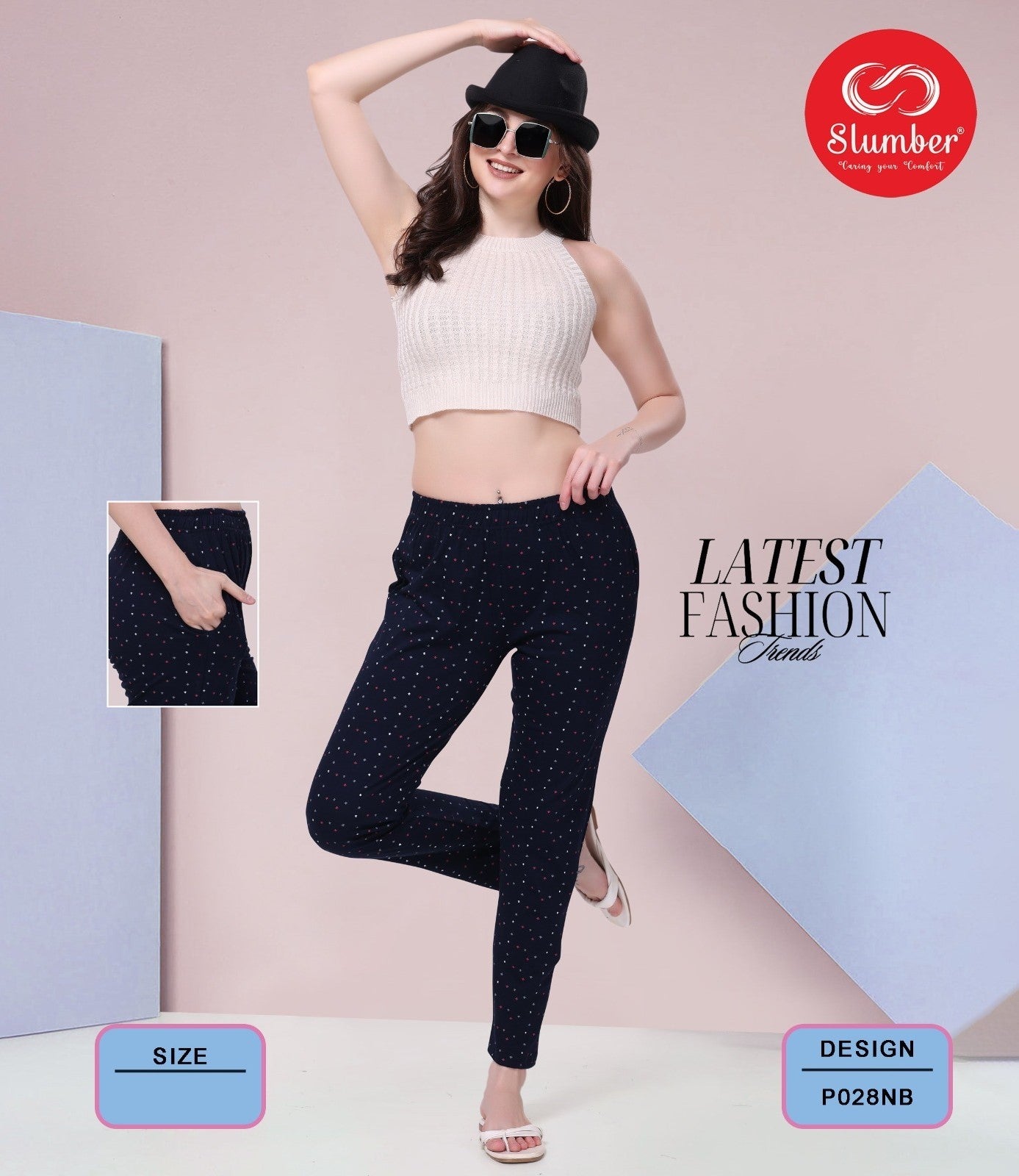 Po Mix Design Slumber Cotton Women Night Lower Supplier India