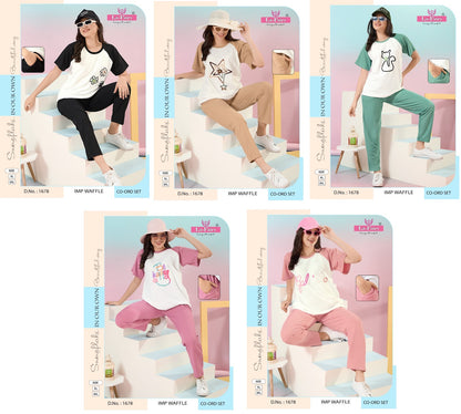 Pocket 1678 La Fairy Waffle Co Ord Set Wholesaler