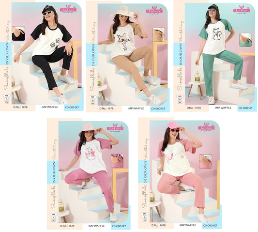 Pocket 1678 La Fairy Waffle Co Ord Set Wholesaler