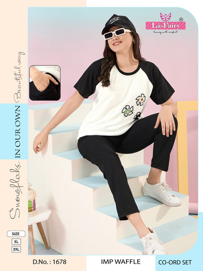 Pocket 1678 La Fairy Waffle Co Ord Set Wholesaler