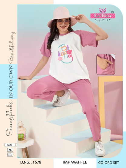 Pocket 1678 La Fairy Waffle Co Ord Set Wholesaler