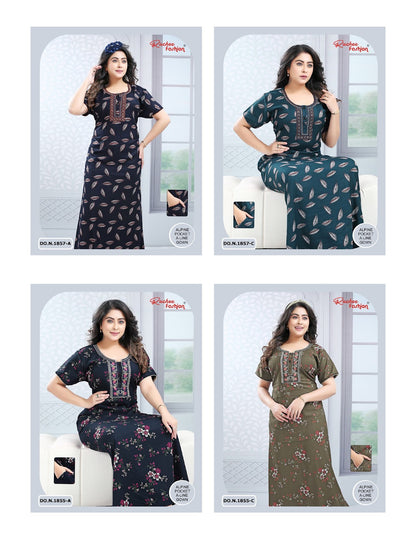 Pocket A-Line 2710 Ruchee Fashion Night Gowns Manufacturer