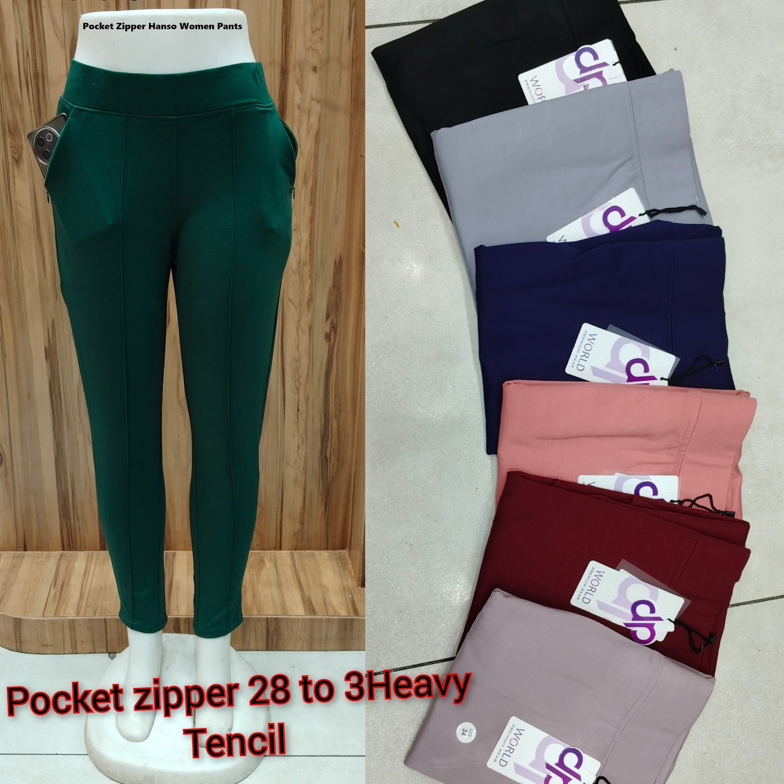 Pocket Zipper Hanso Tencil Women Pants Exporter Ahmedabad