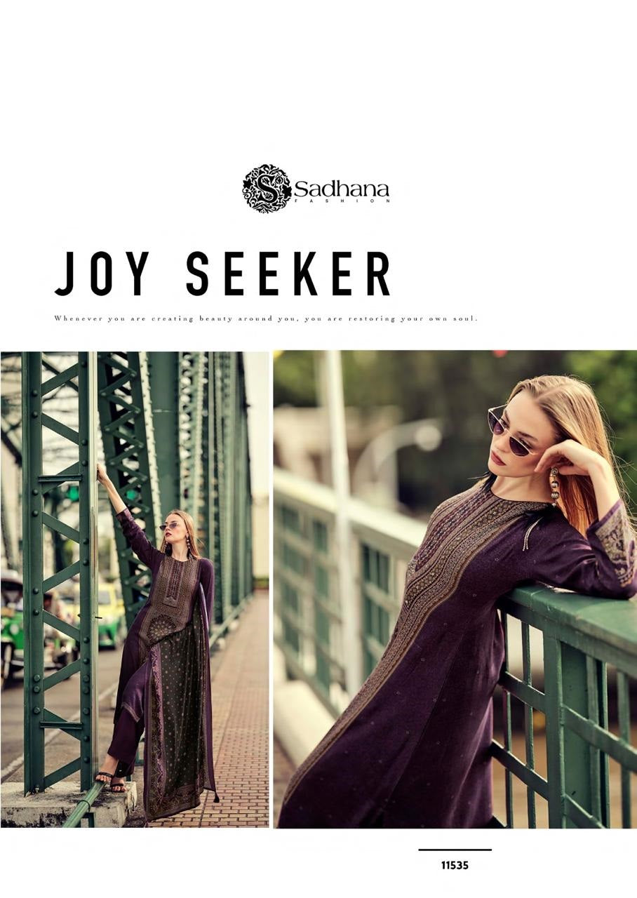 Poetry Sadhana Pure Viscose Pashmina Suits Supplier