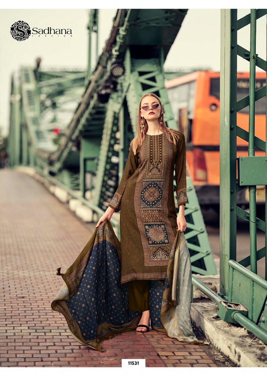 Poetry Sadhana Pure Viscose Pashmina Suits Supplier