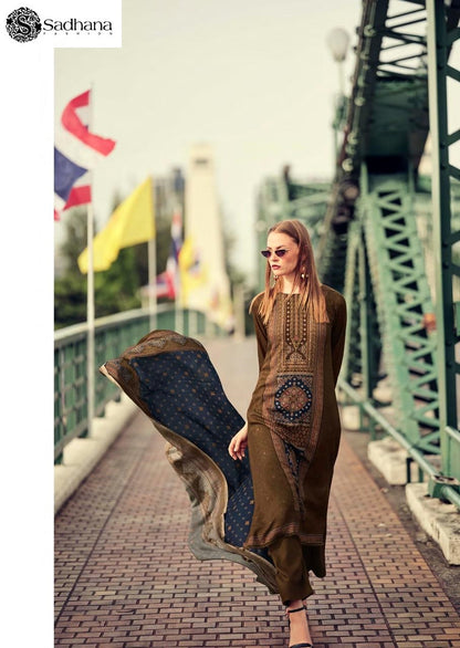 Poetry Sadhana Pure Viscose Pashmina Suits Supplier