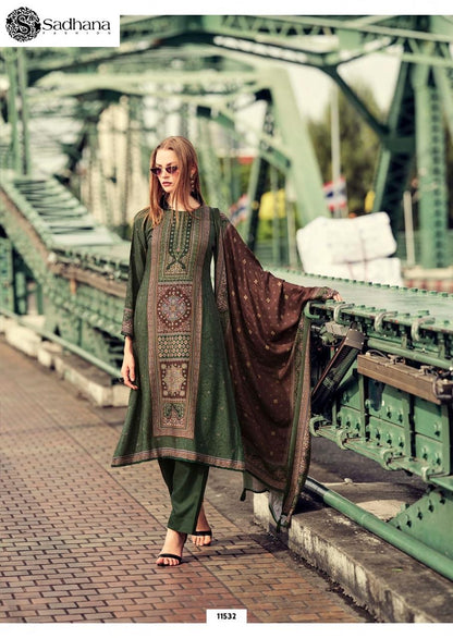 Poetry Sadhana Pure Viscose Pashmina Suits Supplier