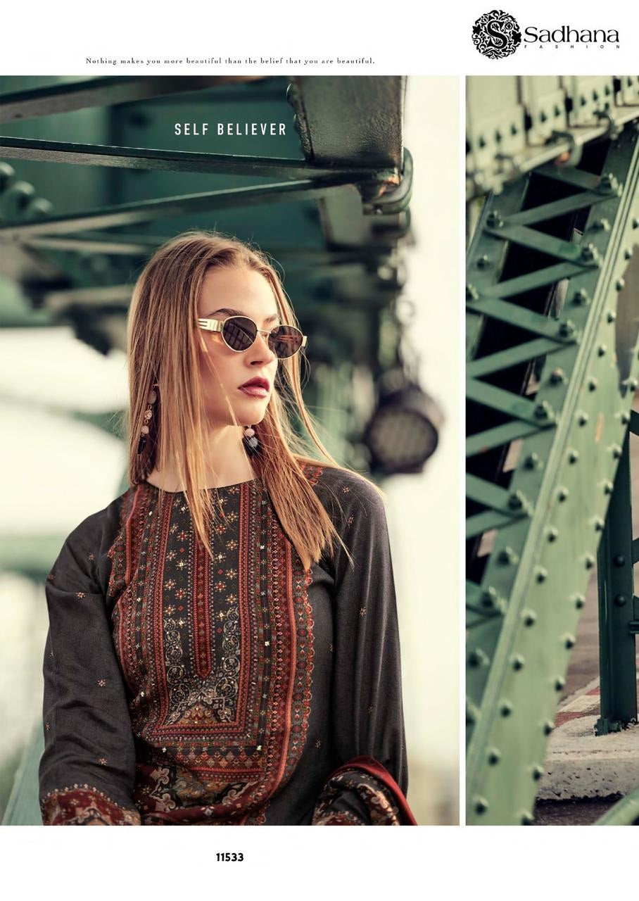 Poetry Sadhana Pure Viscose Pashmina Suits Supplier