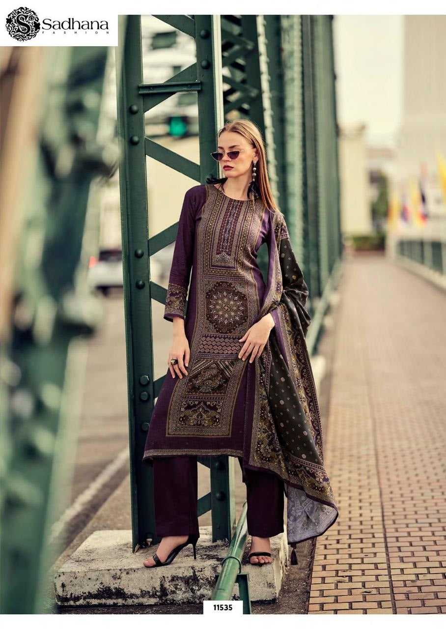 Poetry Sadhana Pure Viscose Pashmina Suits Supplier