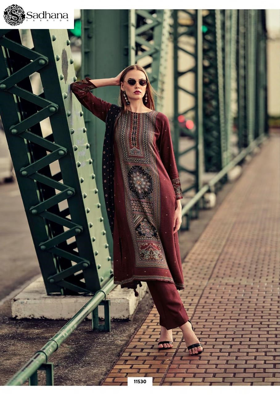 Poetry Sadhana Pure Viscose Pashmina Suits Supplier