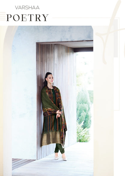 Poetry Varsha Fashions Russian Silk Pant Style Suits Wholesale Rate