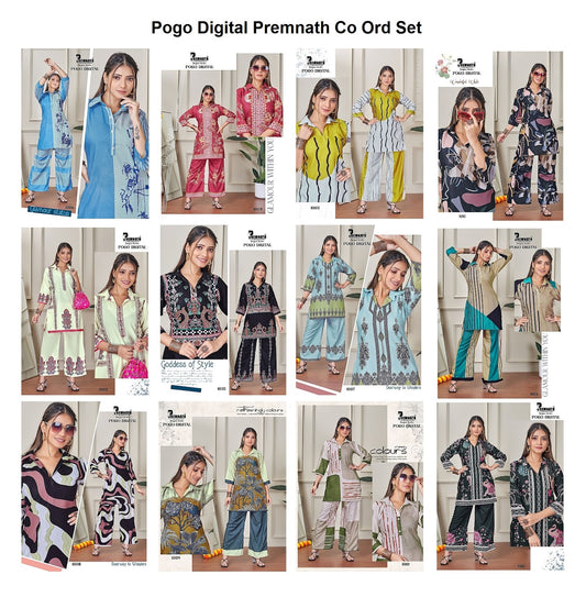 Pogo Digital Premnath Rayon Co Ord Set Wholesaler India