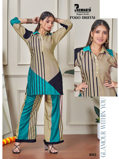 Pogo Digital Premnath Rayon Co Ord Set Wholesaler India