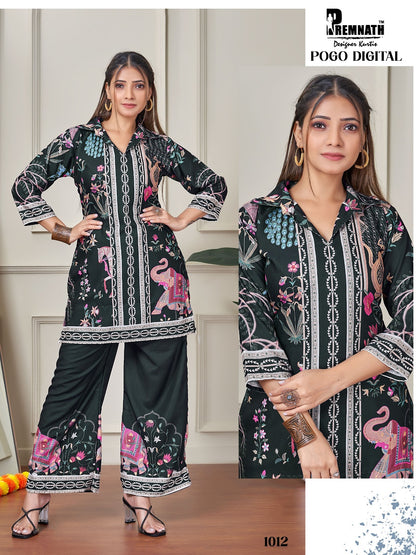 Pogo Digital Premnath Rayon Co Ord Set Wholesaler India