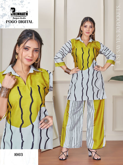 Pogo Digital Premnath Rayon Co Ord Set Wholesaler India
