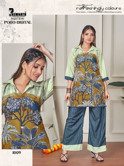 Pogo Digital Premnath Rayon Co Ord Set Wholesaler India