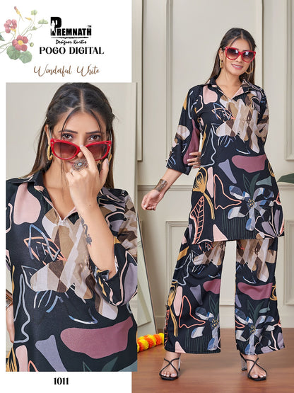 Pogo Digital Premnath Rayon Co Ord Set Wholesaler India