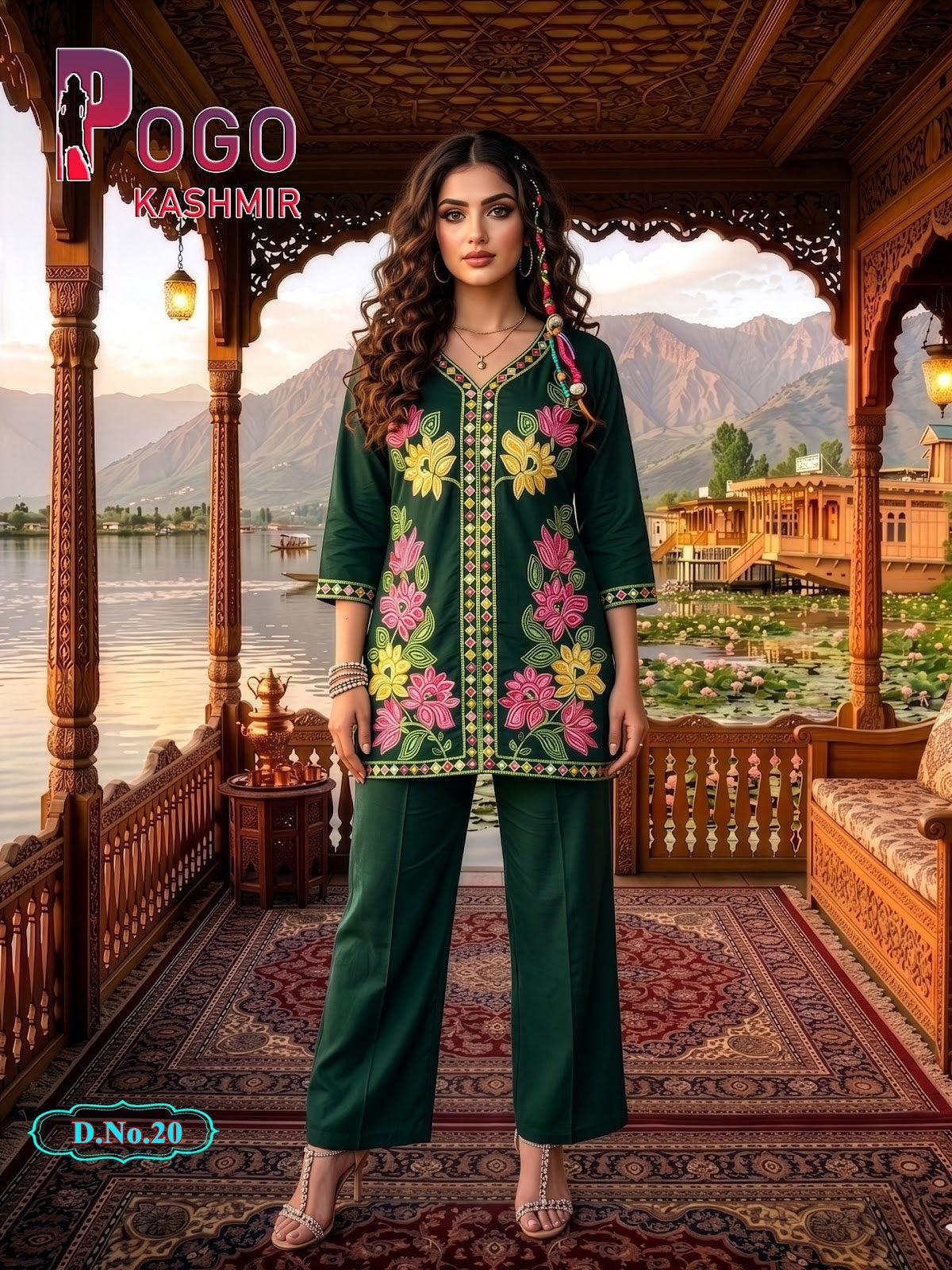 Pogo Kashmir Prmnt Rayon Co Ord Set Exporter Gujarat