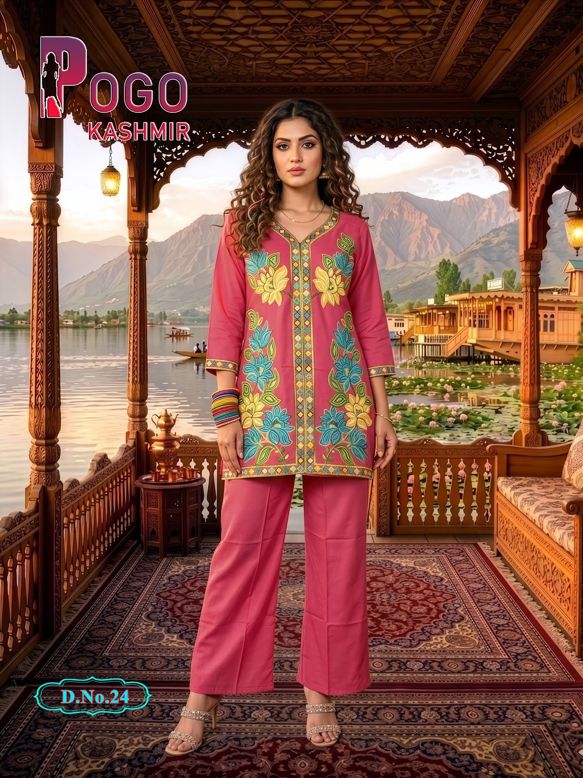 Pogo Kashmir Prmnt Rayon Co Ord Set Exporter Gujarat