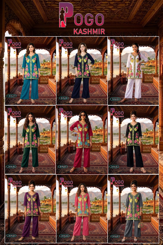 Pogo Kashmir Prmnt Rayon Co Ord Set Exporter Gujarat