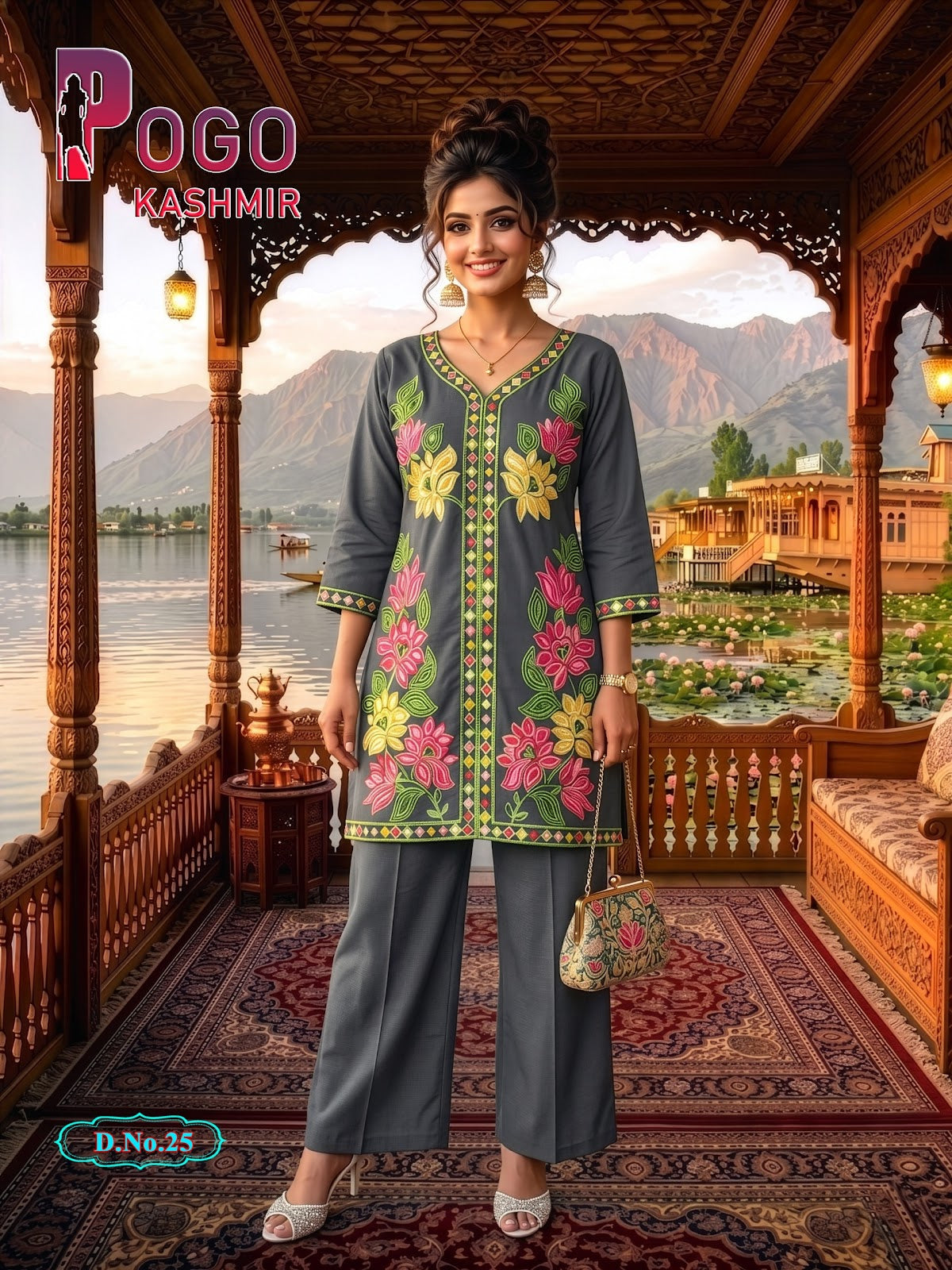 Pogo Kashmir Prmnt Rayon Co Ord Set Exporter Gujarat
