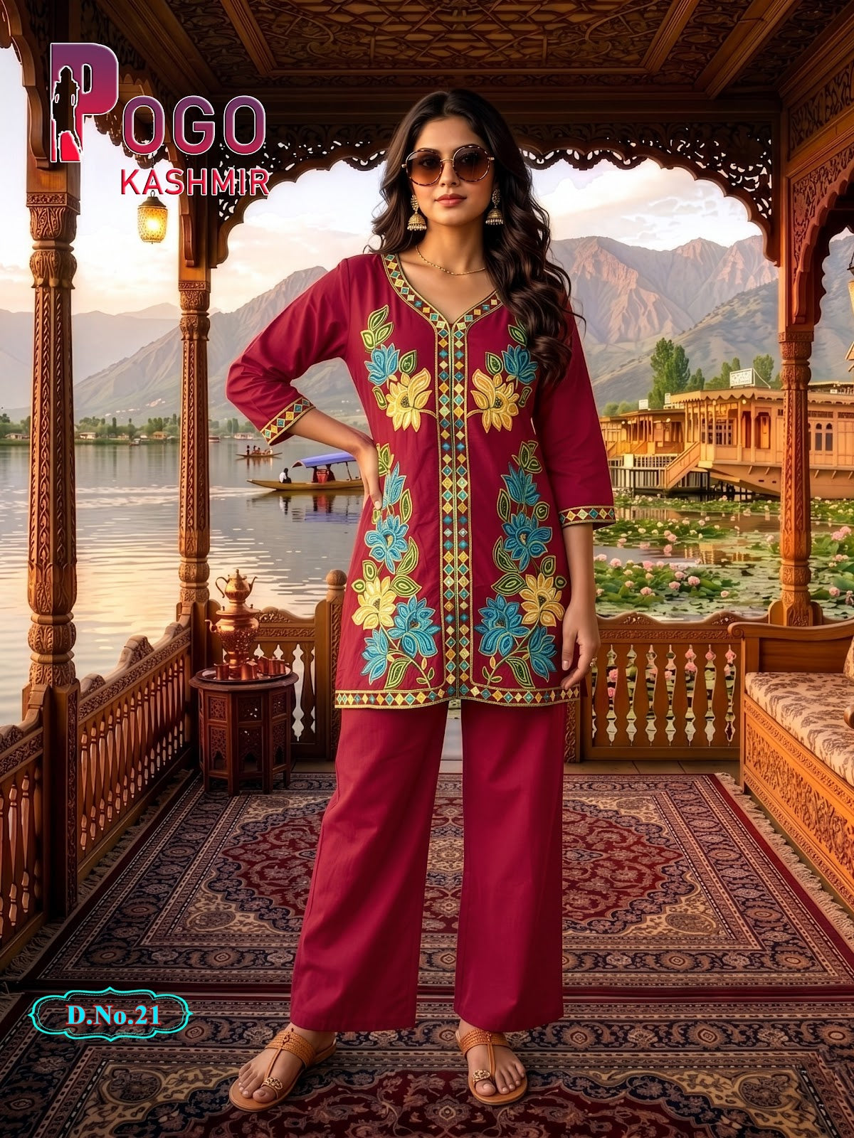 Pogo Kashmir Prmnt Rayon Co Ord Set Exporter Gujarat