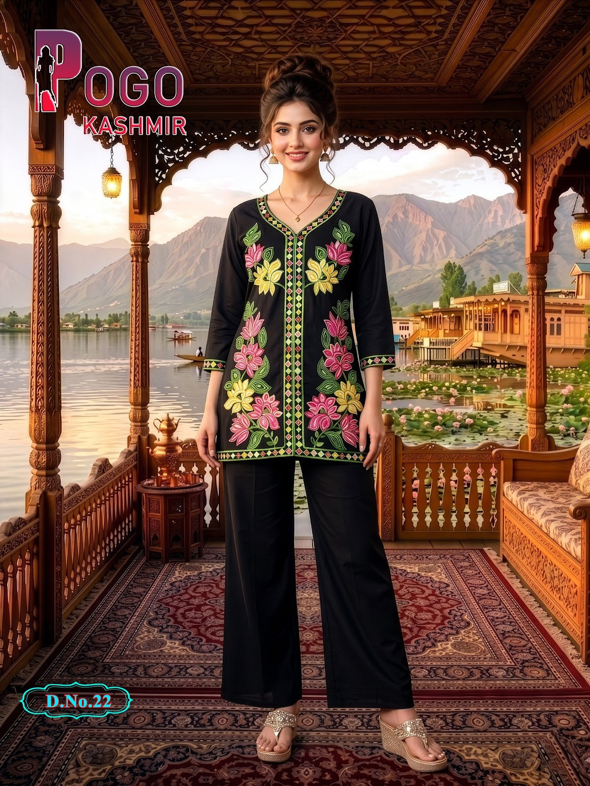 Pogo Kashmir Prmnt Rayon Co Ord Set Exporter Gujarat
