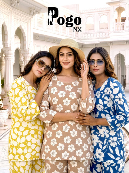 Pogo Nx Rayon Prmnt Co Ord Set Exporter