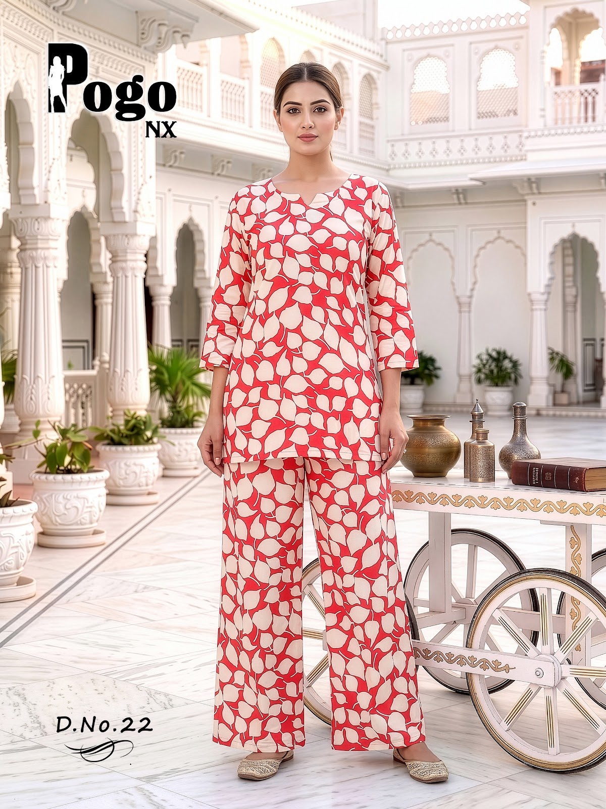 Pogo Nx Rayon Prmnt Co Ord Set Exporter