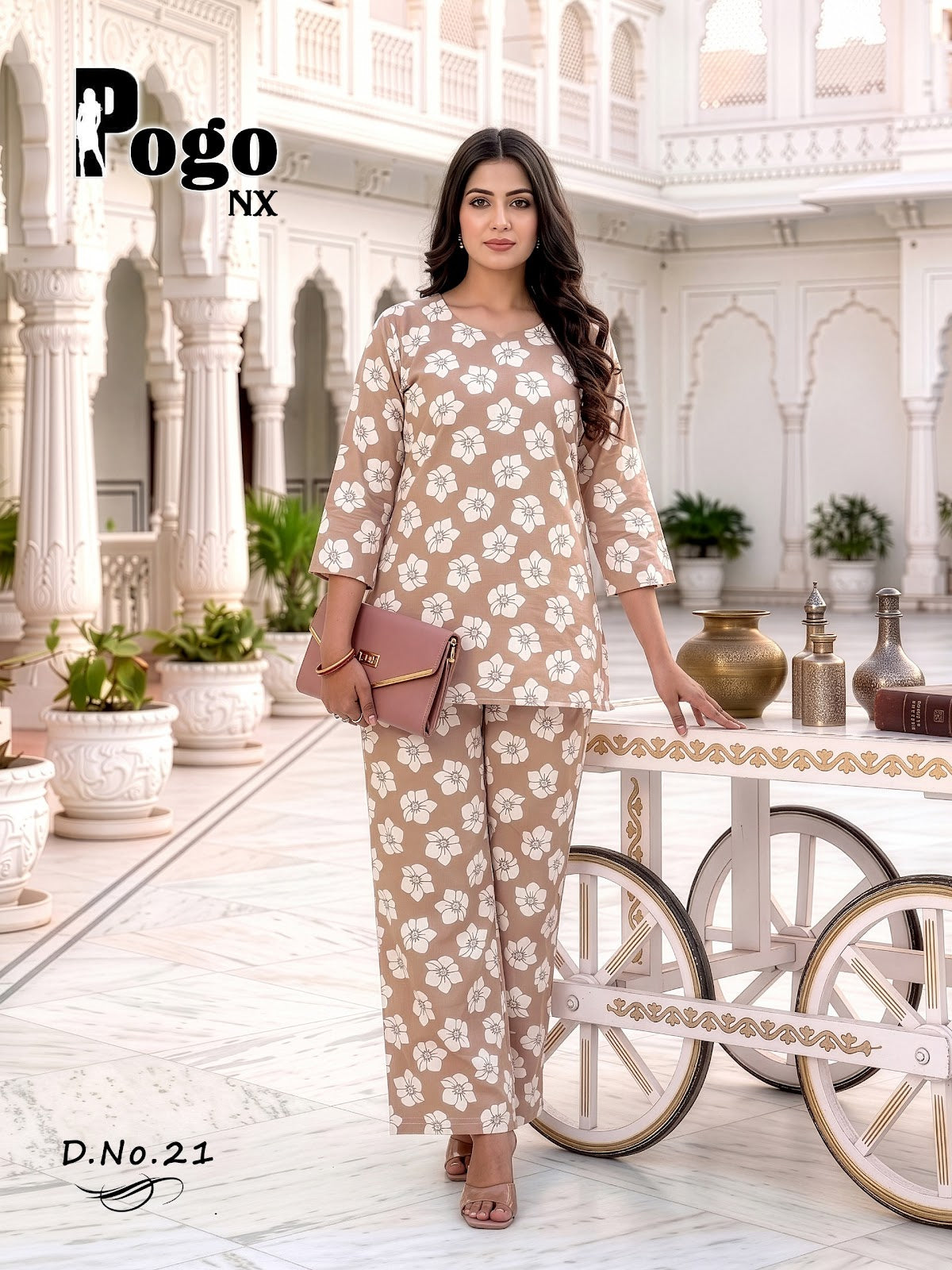 Pogo Nx Rayon Prmnt Co Ord Set Exporter