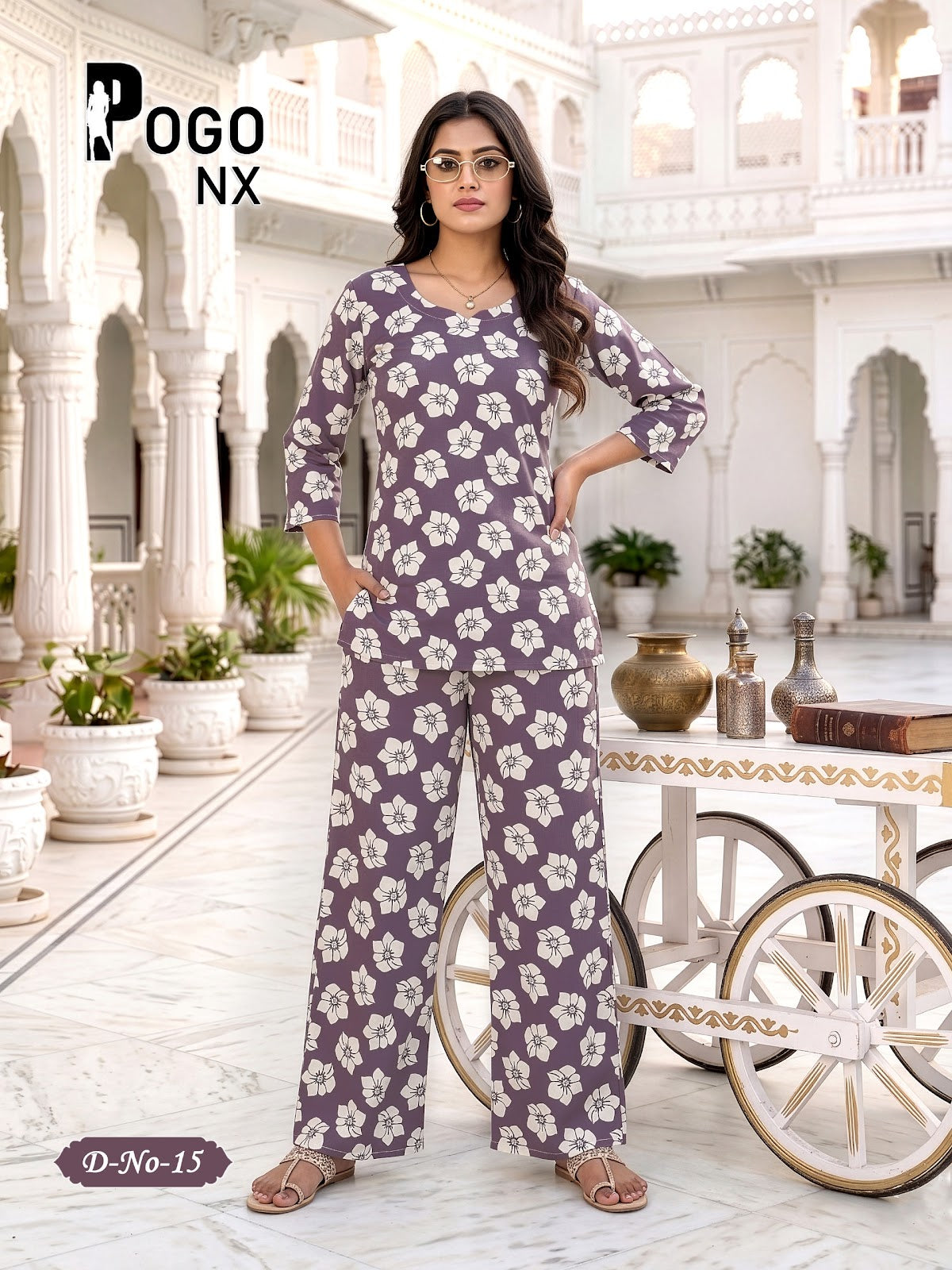 Pogo Nx Rayon Prmnt Co Ord Set Exporter