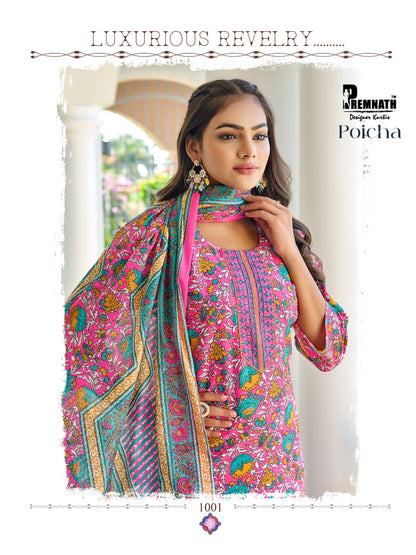 Poicha Premnath Readymade Cotton Pant Suits Manufacturer India